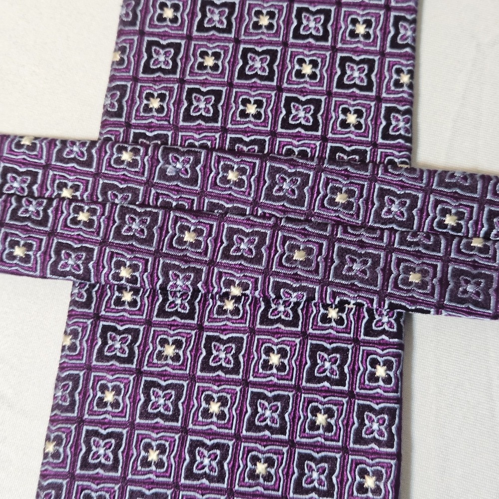 VTG BROOKS BROTHERS 346 PURE SILK Neck Tie  PURPLE USA‎ MADE EUC